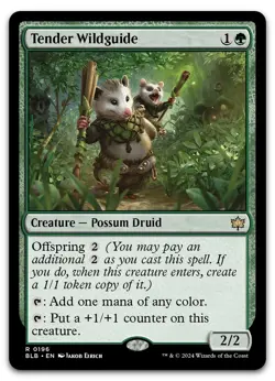 Tender Wildguide #196 (NM) Bloomburrow BLB Magic MTG - Image 1