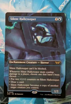 MTG * BORDERLESS* Duskmourn Rare SILENT HALLCREEPER NM - Image 2