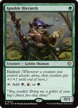 Ignoble Hierarch (R) #52 Commander: Lorwyn Eclipsed MTG NM - Image 1