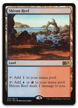 Shivan Reef #246 (NM) Magic 2015 M15 Magic MTG - Image 1