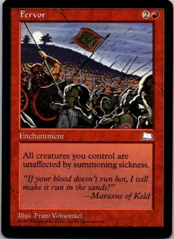 Fervor R Weatherlight NM Normal - Image 1