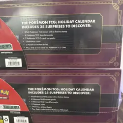Pokemon 2025 Holiday Calendar 2 Pack Factory Sealed, Costco Exclusive. 2 sets - Image 3