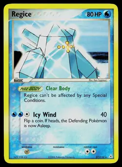 Pokemon Card - Regice Holon Phantoms 27/110 Rare - Image 1