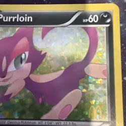 Purrloin - 9/12 - McDonald's Promo 2012 Pokemon TCG - Image 4