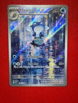 Pokemon Scarlet and Violet 151 Poliwhirl Illustration Rare 176/165 - Image 1
