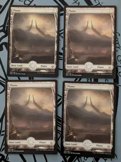 MTG 4 X * FULL ART * Hour Of Devastation PLAINS NM - Image 1