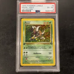 Pinsir: 1999 Pokemon Jungle 1st Edition Holographic #9 WOTC Vintage - PSA 6 - Image 1