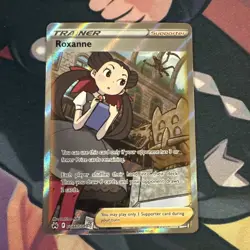 Roxanne GG66/GG70 Ultra Rare Crown Zenith Galarian Gallery Pokemon Holo NM - Image 1