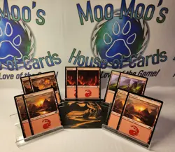 MAGIC THE GATHERING 100 BASIC LANDS 20EA ALL FOIL MTG NEAR MINT - Image 5