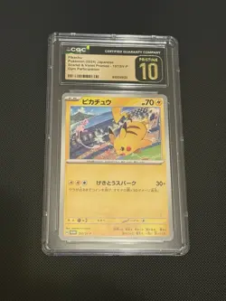 Pikachu 197/SV-P Sv-P Scarlet & Violet Gym Promo CGC 10 Japanese Pokemon - Image 1