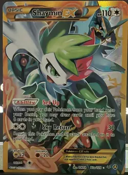 Pokemon TCG: Shaymin EX 77a/108 Roaring Skies Secret Rare XY Collection Promo - Image 1