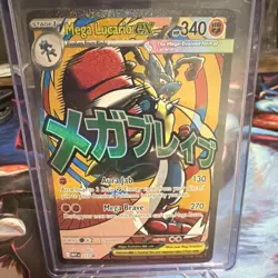 Pokemon TCG Mega Lucario EX 340 HP Full Art Holo Promo 033 English Fighting - Image 1