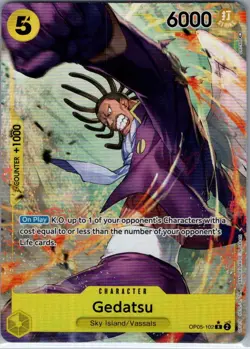 Gedatsu (Alt Art) OP05-102 English Awakening of New Era - One Piece Card - NM - Image 1