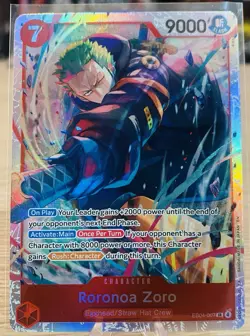 One Piece Roronoa Zoro EB04-007 SR ENGLISH OP15 - Image 2