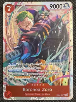 Roronoa Zoro | EB04-07 NM | SR | Adventure On Kami’s Island | One Piece TCG - Image 1