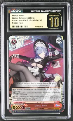 Marco Polo - Azur Lane Vol. 2 - Weiss AZL/S119-E073S SR - CGC Pristine 10 - Image 2