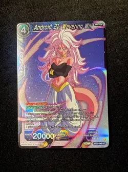 Dragon Ball Super Card Game Android 21, Wavering Will BT20-046 Gold Foil - Image 1