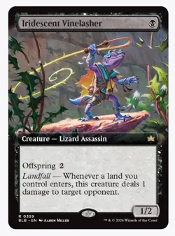 Iridescent Vinelasher (Extended Art) Bloomburrow Regular - Image 1