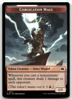 Coruscation Mage Token #17 (NM) Bloomburrow BLB Magic MTG - Image 1