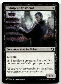 Indulgent Aristocrat #118 (NM) Innistrad Remastered INR Magic MTG - Image 1