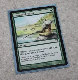 2004 Magic MTG Champions of Kamigawa Glimpse Nature #210 NM - Image 1