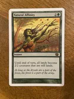 Magic MTG - Natural Affinity - 8th Eighth Edition - LP - Image 1