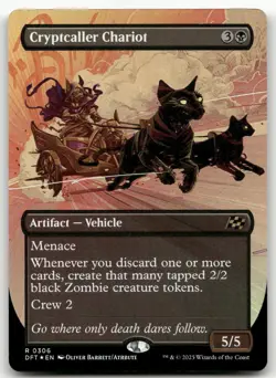Cryptcaller Chariot (Borderless) #306 (Foil) (NM) Aetherdrift DFT Magic MTG - Image 1