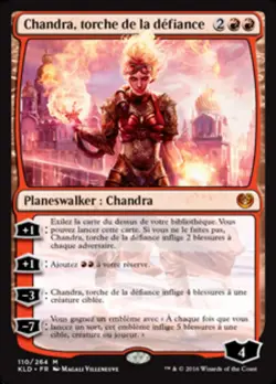 Magic The Gathering MTG CHANDRA, TORCH OF DEFIANCE FRENCH Kaladesh NM Near Mint - Image 1