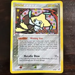 2005 Pokemon Jirachi -# 9/107 - EX Deoxys - Reverse Holo - Stamped - M/NM. - Image 1