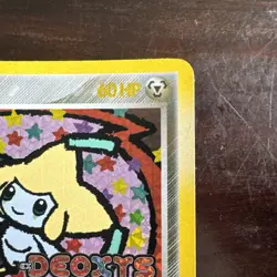 2005 Pokemon Jirachi -# 9/107 - EX Deoxys - Reverse Holo - Stamped - M/NM. - Image 2
