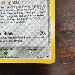 2005 Pokemon Jirachi -# 9/107 - EX Deoxys - Reverse Holo - Stamped - M/NM. - Image 3
