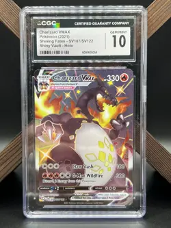 Charizard VMAX Pokemon (2021) Shining Fates - SV107/SV122 Holo CGC 10 - Image 1
