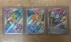 Pokemon First Partner Illustration Collection Series 1 Gen 4 Starters 👀💎📈 - Image 1