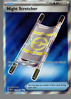 Pokemon TCG Mega Evolutions Night Stretcher 173/132 Full Art Ultra Rare NM - Image 1