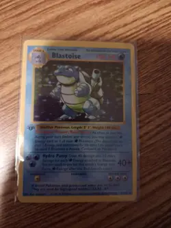 Pokemon Blastoise 1st Edition Holo Rare Base Set - Image 1