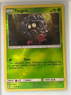 Tangela 5/236 Common Cosmic Eclipse Pokemon Reverse Holo Near Mint - Image 1