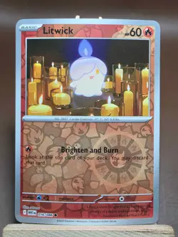 LP Pokemon TCG White Flare 016/086 - Litwick - Reverse Holo - Image 1