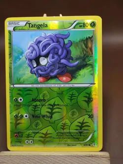 HP Reverse Holo Generations Tangela 8/83 Pokemon - Image 1