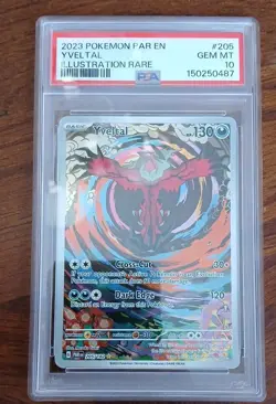 Pokemon Yveltal 205/182 SV04: Paradox Rift Holo Illustration Rare PSA 10 - Image 3