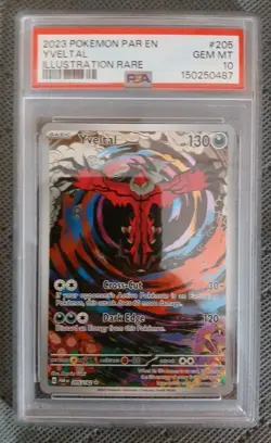Pokemon Yveltal 205/182 SV04: Paradox Rift Holo Illustration Rare PSA 10 - Image 5