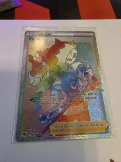 Pokemon Champion’s Path Piers 078/073 Secret Rainbow Rare Full Art Trainer NM - Image 1