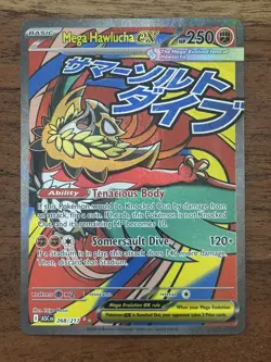 Pokemon TCG Mega Hawlucha Ex 268/217 Ascended Heroes Mega Attack Rare NM - Image 1