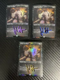 3x Long Goodbye Promo Pack: Murders at Karlov Manor Foil - Signed By Artist - Image 1