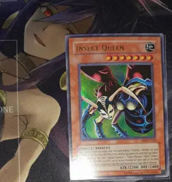 Yu-Gi-Oh! Insect Queen Ultra Rare (DB2-EN123) Unlimited Edition Lightly Played - Image 2
