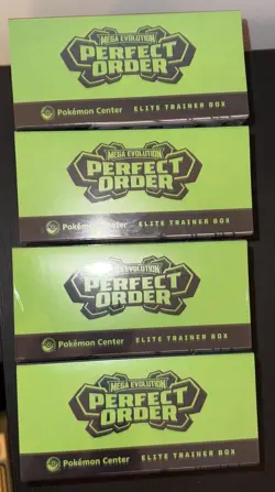 4X Pokemon TCG Perfect Order Pokemon Center Elite Trainer Box ETB New & Sealed - Image 5