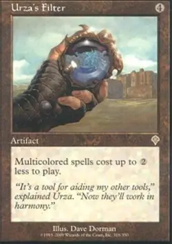 Slightly Played, English - 1 x MTG Urza's Filter - Foil Invasion - Image 1