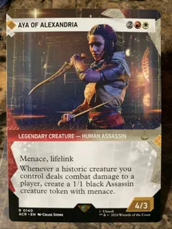 MTG TCG Assassins Creed Aya of Alexandria Showcase 0140 Regular Rare - Image 1