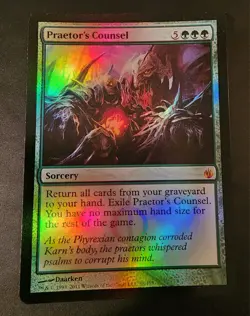 MTG Praetor's Counsel - Foil Mirrodin Besieged (2011) Magic the Gathering NM (17 - Image 1