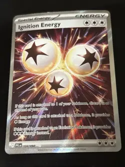 Pokemon Ignition Energy 124/094 Me02: Phantasmal Flames Ultra Rare Holo TCG Card - Image 1