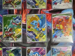 Pokemon First Partner Illustration Collection Kanto Starter Set Series 1-9 Cards - Image 3